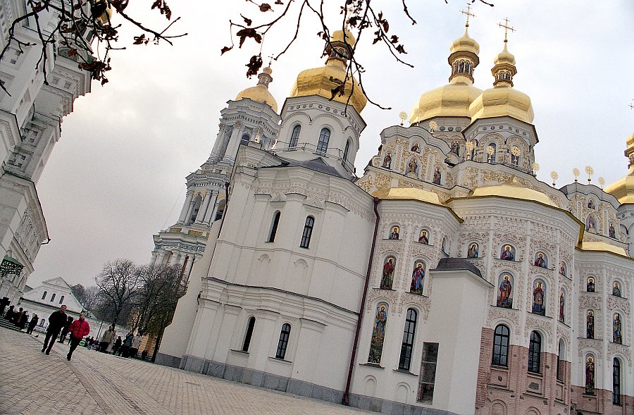 Die Rückseite der Himmelfahrts-Kathedrale des Höhlenklosters, Pecers'k / Kiew / Ukraine